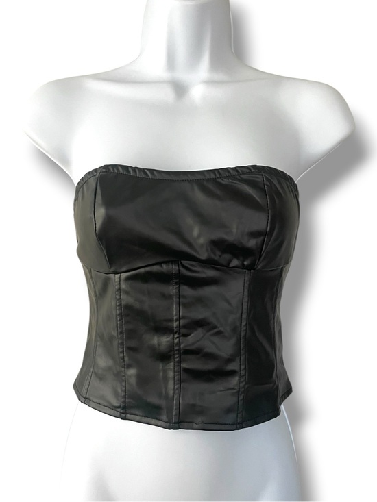 Baddie Lace Up Bustier Grunge Faux Leather · SHEIN — photo 1 of 1